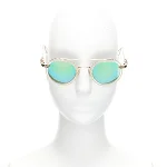Green Plastic Chrome Hearts Sunglasses