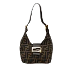 Black Canvas Fendi Bucket Bag