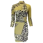 Green Fabric Roberto Cavalli Dress