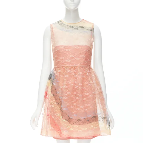 Multicolor Lace Valentino Dress