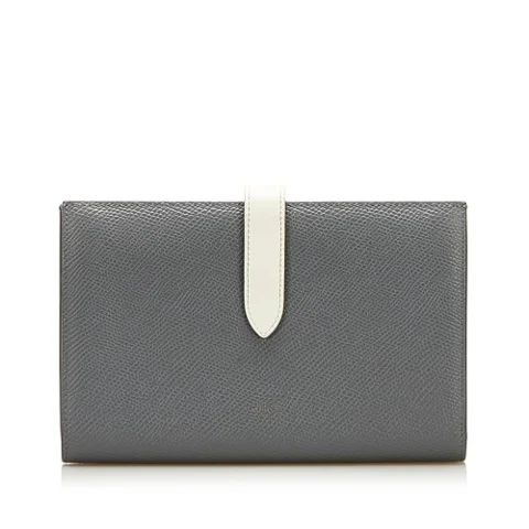Grey Leather Celine Wallet