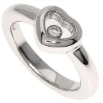 Silver White Gold Chopard Ring