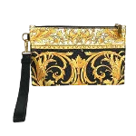 Yellow Leather Versace Pouch