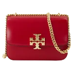 Red Leather Tory Burch Shoulder Bag