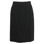 Black Wool Chanel Skirt