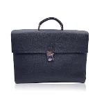 Black Leather Prada Briefcase
