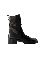 Black Leather Aeyde Boots