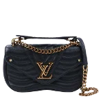 Black Leather Louis Vuitton Shoulder Bags