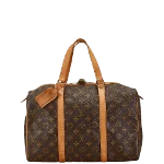 Brown Canvas Louis Vuitton Sac Souple