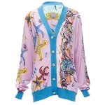 Multicolor Silk Versace Cardigan