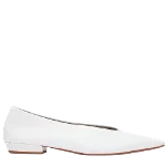 White Leather Bottega Veneta Flats