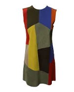 Multicolor Suede Victoria Beckham Dress