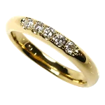 Gold Metal Mikimoto Ring