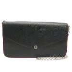 Black Leather Louis Vuitton Pochette Felicie