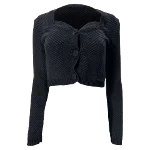 Black Cotton Nanushka Cardigan