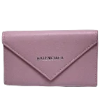 Pink Leather Balenciaga Key Holder