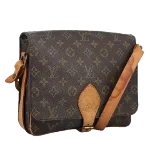 Brown Canvas Louis Vuitton Cartouchiere