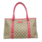 Pink Canvas Gucci Swing Tote