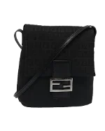 Black Canvas Fendi Baguette Mamma