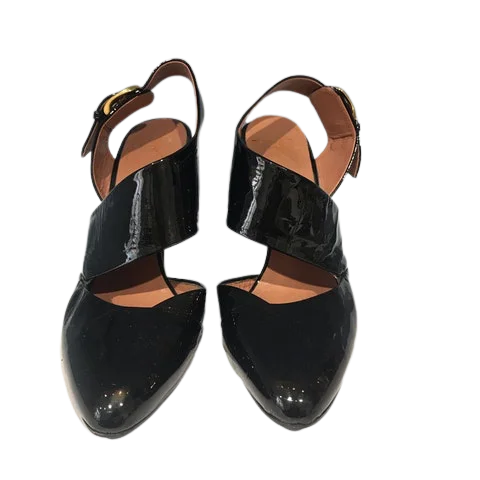 Black Leather Giuseppe Zanotti Heels