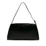 Black Leather The Row Shoulder Bag