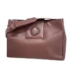 Brown Leather Cartier Shoulder Bag