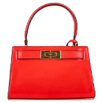 Red Leather Tory Burch Handbag