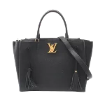 Black Leather Louis Vuitton MyLockMe