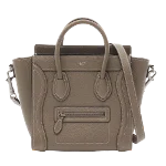 Beige Leather Celine Luggage