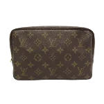 Brown Canvas Louis Vuitton Trousse Toilette