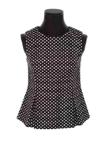 Black Polyester Diane Von Furstenberg Top