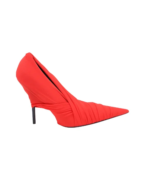 Red Polyester Balenciaga Heels