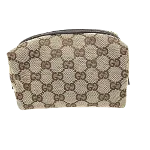 Brown Cotton Gucci Pouch