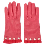 Red Leather Gucci Gloves