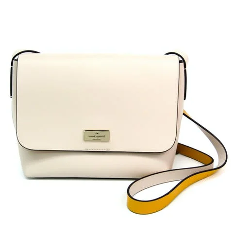 White Leather Kate Spade Shoppers