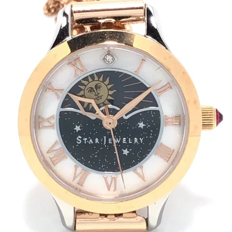 Pink Stainless Steel Star Jewellery Watch