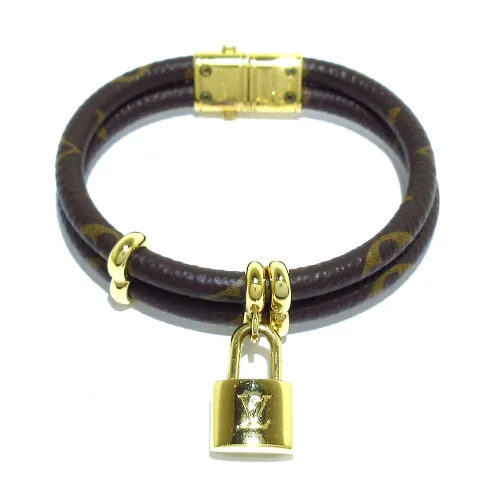 Brown Canvas Louis Vuitton Bracelet