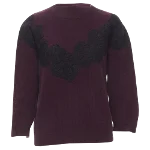 Burgundy Wool Valentino Sweater