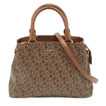 Brown Canvas DKNY Handbag