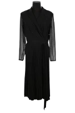 Black Polyester Sandro Dress