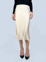 White Silk Blumarine Skirt