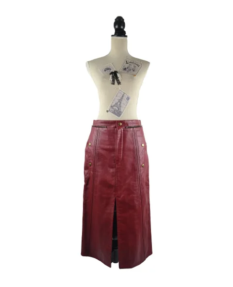 Red Fabric Chloé Skirt
