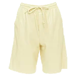 Yellow Leather Nanushka Shorts