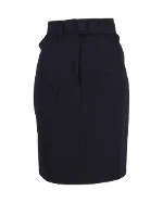 Navy Viscose Jil Sander Skirt