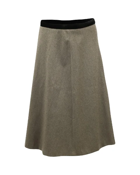 Grey Wool Joseph Skirt