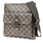 Brown Canvas Louis Vuitton Reporter Melville