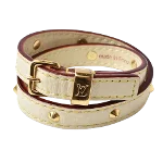 Brown Leather Louis Vuitton Bracelet