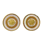 Gold Metal Versace Earrings