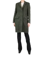 Green Wool MSGM Coat
