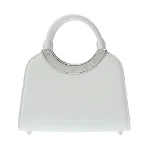 White Leather Bvlgari Handbag